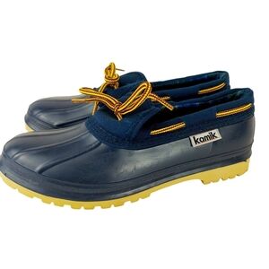 Vintage KAMIK duck shoes rain rubber ankle boots Size 4